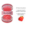 By The Clique Premium 2 in 1 Exfoliating Sugar Lip Scrub and Smoothing Lip Balm Duo | Natural Ingredients | Strawberry Sugar