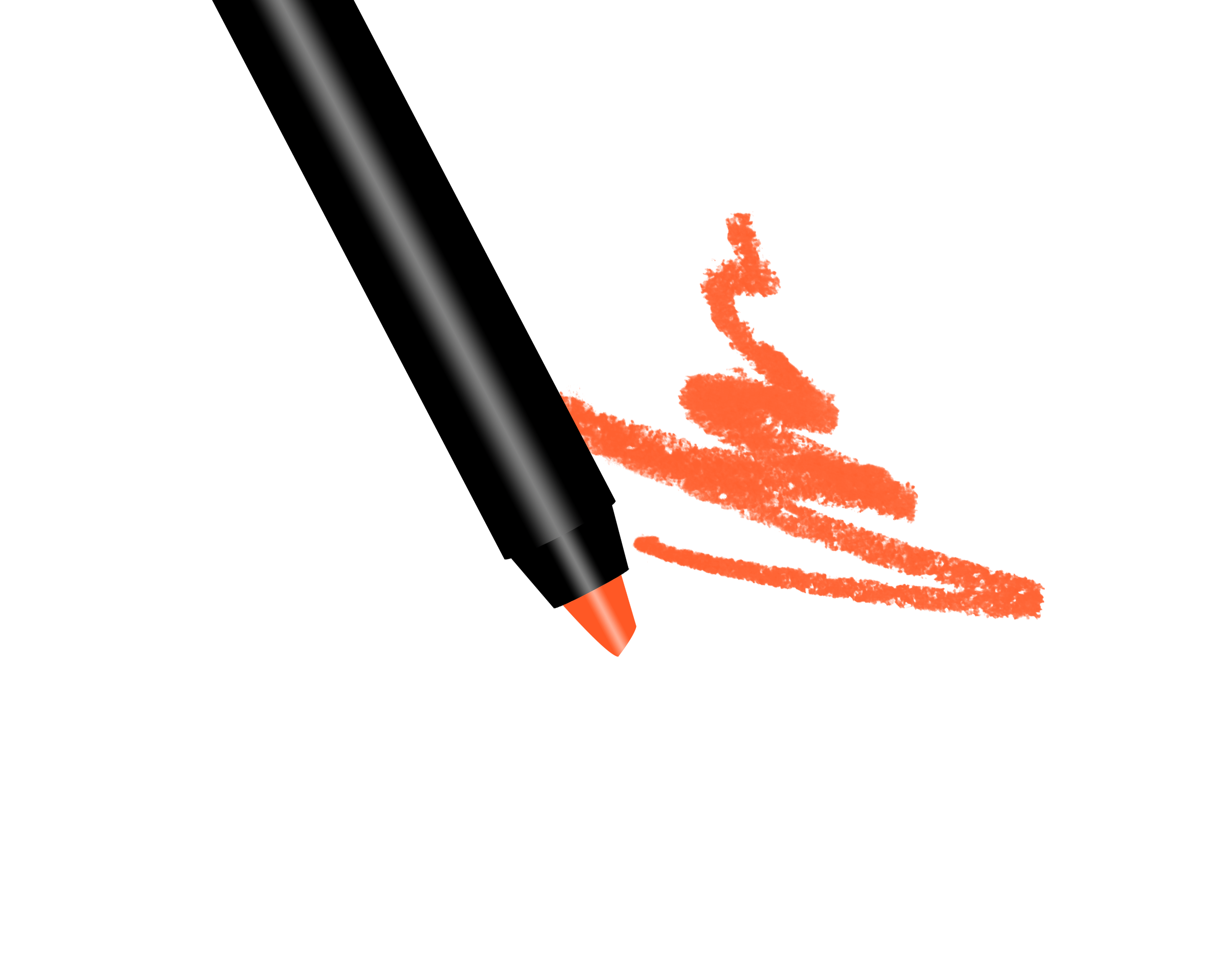 By The Clique "On Fire" Premium Matte Lip Liner Pencil | Orange Red | Gluten Free and Vegan
