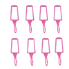 8 Sturdy Silicone Sleeve Holders for 29ml / 30ml Pyramid Sanitizer Bottles | Set of 8 Pink | Hook to Backpacks, Purses and Key Chains