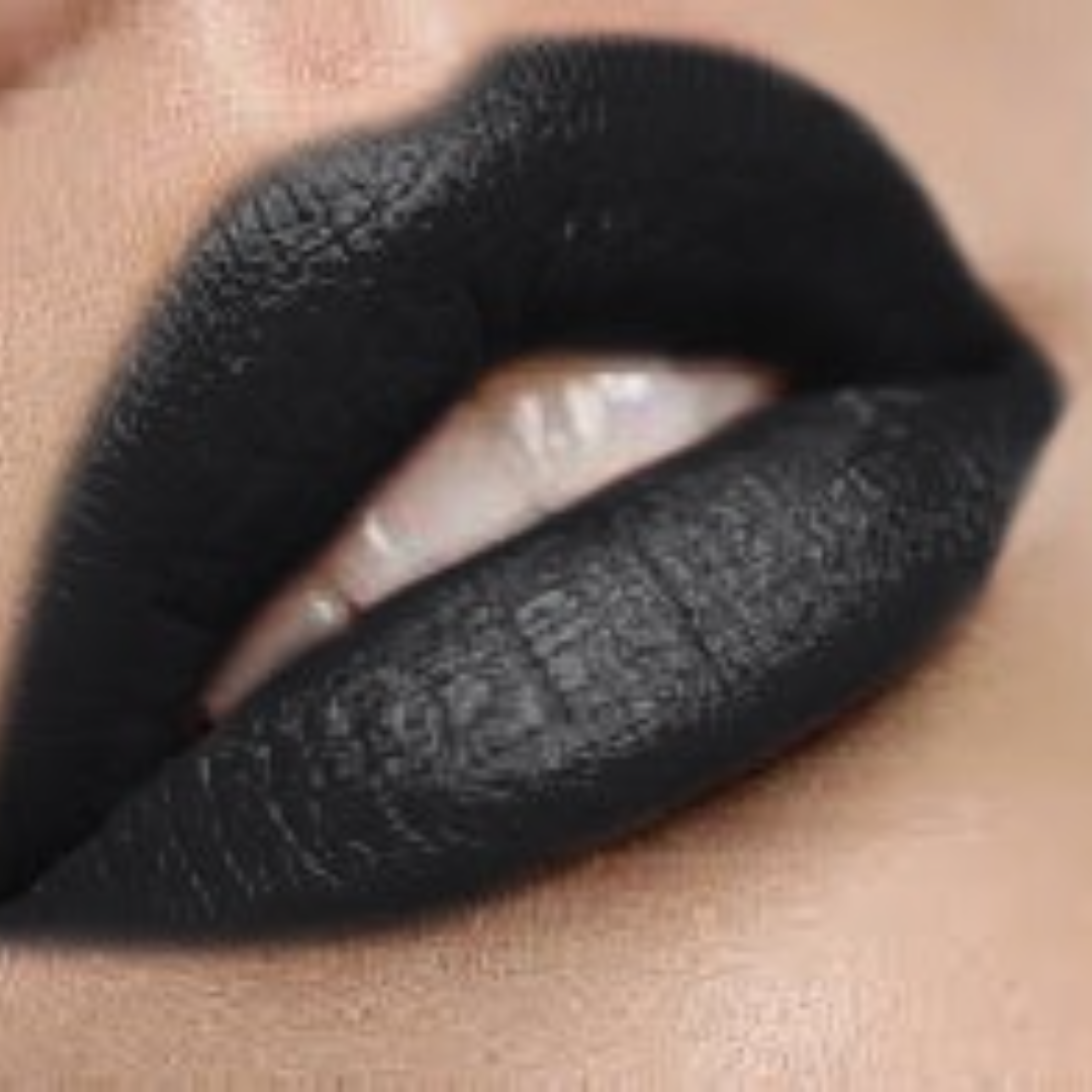 By The Clique Premium Black Long Lasting Liquid Lipstick | Noche Bella | Beautiful Night Lipstick For All Occasions | A Night Out | Goth | Halloween | Mime