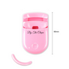 By The Clique Pink Portable Mini Eyelash Curler with Soft Lash Silicon Pads Gentle Enough for Both Natural and False Eyelashes | Extra Pad Included | Perfect Curls in Seconds