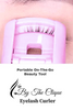 By The Clique Portable Mini Eyelash Curler with Soft Lash Silicon Pads Gentle Enough for Both Natural and False Eyelashes | Extra Pad Included | Perfect Curls in Seconds |  Lilac Purple