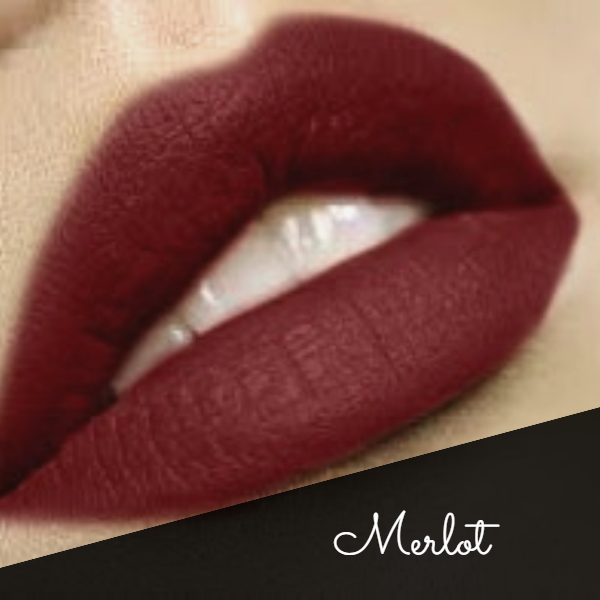 "Merlot" Premium Long Lasting Liquid Lipstick | Ultra Wear | Deep Wine | By The Clique