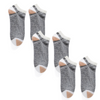 Premium Breathable Quick Dry Sport Ankle Low Cut Splicing Socks | 6 Pack | Black, Gray and White | By The Clique