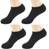 Low Cut Invisible No Show Black Breathable Lightweight Cotton Summer Liner Socks | 6 Pack |  By The Clique