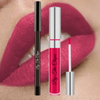 By The Clique "Pink Poison" Premium Long Lasting Pink Matte Lip Kit | Bold Pink Lipstick and Lip Liner Set | Gluten Free and Vegan