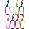 8 Sturdy Silicon Sleeve Holders for 29ml / 30ml Pyramid Sanitizer Bottles | Set of 8 Multi Color | Hook to Backpacks, Purses and Key Chains